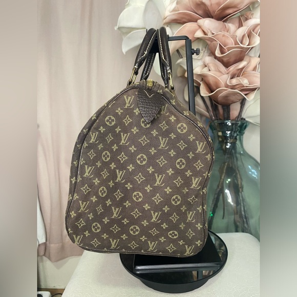 🍂LOUIS VUITTON Brown Monogram Mini Lin Speedy 30 Handbag🍂 - Picture 3 of 14